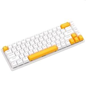 Guiheng Wired 60% Gaming Keyboard and Mouse Combo, Ultra-Compact 61 Keys RGB Backlit Mini Keyboard, Lightweight 3200 DPI Optical, Wired Gaming Set for Windows,PC, MAC PS5 Xbox Gamer(White-Black)