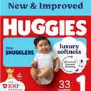 Huggies Size 1 Diapers, Little Snugglers Baby Diapers, Size 1 (8-14 lbs), 33 Count, 2 Pack