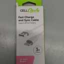 Cell Candy Fast Charge and Sync Cable,  3 Ft