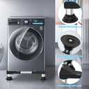 Nefish Mini Fridge Stand Height 5"-6.1" Adjustable 16-24 Inch Washer and Dryer Pedestal with 4 Strong Feet Heavy Duty Washing Machine Stand Base Universal Laundry Platform for Home Appliance