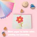 Blank Notebooks - Composition Notebooks 16 PCS A5 Aesthetic 4 Gradient Colors 8.3"x5.5" Unlined Notebook Bulk 72 Pages, for Students Take Note Journaling Writing Kids Drawing Office School Essentials