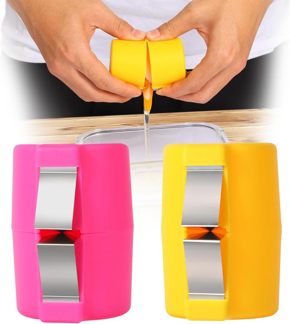 4-PCS Egg Opener In One Box, Hand Held Egg Separator, Egg Peeler Tool, Stainless Steel Egg Opener, Topper Cutter Tool, Egg Cracker for Raw Eggs, Egg Shell Breaker, Kitchen Small Utensils