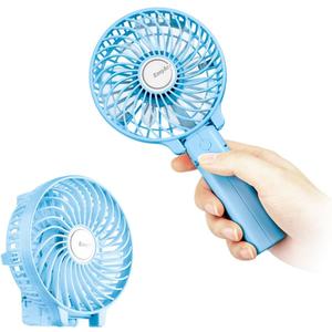 EasyAcc Mini Handheld Fan, Personal Cooling Fan Folding USB Desk Fan Small Portable Table Fan for Travel Camping Outdoors Office Home - Blue