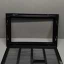 HVAC Premium 20" X 12" Steel Return Air Filter Grille for 1" Filter - Removable Face/Door - HVAC Duct Cover - Flat Stamped Face - Black [Outer Dimensions: 22 5/8" X 14 5/8"]