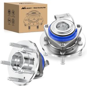 Nilight Front Wheel Hub and Bearing Assembly for Chevy Impala Monte Carlo, Cadillac DTS Eldorado Seville, Buick Century, Pontiac Grand Prix Bonneville 1997-2009 5 Lug w/ABS, OEM 513121