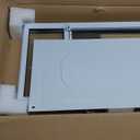 VEVOR Dog Door for Sliding Glass Door, 75 7/8"-80 11/16" Adjustable Height Doggy Door for Sliding Doors, Aluminum Frame Tempered Glass Pet Door with Hinge Structure Flap and Lock (X-Large) (White)