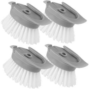 SAFIGLE 4pcs Dish Scrubber Brush Refill Head for Kitchen Dish Cleaning Brush Handle
