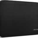 ARVOK 15 15.6 16 inch Laptop Sleeve Case, Water-Resistant Notebook Computer Pocket Tablet Briefcase Carrying Bag Pouch Skin Cover for HP/Dell/Lenovo/Asus/Acer, Black