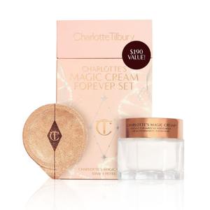 Charlotte Tilbury Charlotte's Magic Cream Forever Set - Firming & Hydrating Face Cream with Vitamins C & E, Peptide Complex & Hyaluronic Acid - Includes Refill Capsule