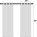PrinceDeco Blackout Kids Curtains for Bedroom Thermal Insulated Silver Twinkle Star Curtains for Boys Antique Grommet Top Window Treatment 2 Panels Drapes for Nursery (52" W x 84" L, Grey/Silver)