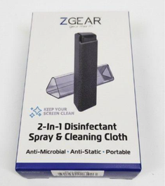 ZGear 2-in-1 Disinfectant Spray & Cleaning Cloth