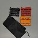 Grip Strength Trainer, Finger Strength Trainer for Grip Strength Training for Fingers, Wrists, and Hands for Home, Office, Gym, Climbing, Athletes, Musicians, and Therapy (Orange/Black/Red)