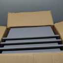 Plastic Containers for Organizing and Storage Bins for Closet, Kitchen, Office, Garage or Pantry Organization, Stackable Bins, Extra Large (14.8" x 16.5" x 7"), 4-Pack, Grey