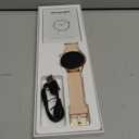 Fitpolo Smart Watch for Women,1.3" AMOLED Touchscreen Fitness Tracker, Make/Answer Calls, Heart Rate SpO2 Monitor, 3ATM Waterproof, Sleep & Activity Tracking Smartwatch for Android Phones iPhone (Rose Gold)