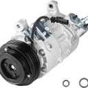 Air Condition A/C Compressor with Clutch for Cadillac Escalade 6.2L 2015-2020, for GMC Sierra Yukon XL 2015-2019, Silverado 1500 6.2L 5.3L 4.3L 2014-2019, Suburban/Tahoe 5.3L 2015-2020