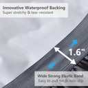 ELVEN HOME California King Mattress Pad, Quilted Fitted Cooling Mattress Cover, Pillow Top Waterproof Mattress Protector, Deep Pocket 8-21" (72x84 inch, Grey)
