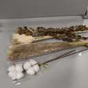 Natural Dried Flower Bouquet - Pampas Grass, Cotton Stems, Bunny Tails, Eucalyptus, Lavender & Wheat - Rustic Boho Decor for Home, Fall Decorations for Home, Wedding, or Gift