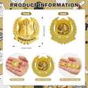 Sureio 100 Set Honor Society Lapel Pins Bulk 2026 Graduation Souvenir Gifts Gold School Award Badges 1 Inch with Card, Organza Bag for Student Teacher Congrat Grad Party