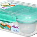 Sistema Bento Box Adult Lunch Box with 2 Compartments (55.7 oz)