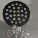 4-1/4 Inch Screw-in Round Shower Drain Cover Replacement Floor Drainer Grate with Screws Matte Black