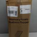 Premium Dual Layer 4 Inch Memory Foam Mattress Topper, 2 Inch Gel Memory Foam and 2 Inch Pillow Top Mattress Pad Cover for Back Pain, Extra Thick Comfort SupportTwin 39"x75" (White)