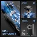 Hon&Guan 4 Inch Inline Booster Duct Fan with Speed Controller - 130 CFM Airflow with 6W Ultra-Low Power and Low Noise