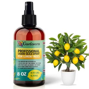 Liquid Silica Boost Fertilizer and Supplement Spray for Lemon Trees  Pre-Mixed, Ready-to-Use Liquid Silicon Plant Superfood Mist for Indoor & Outdoor Plants  8oz