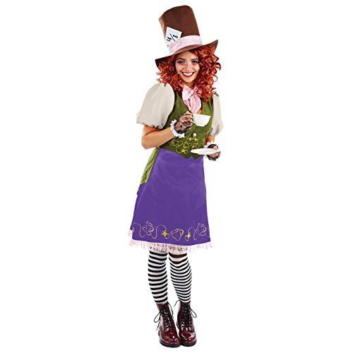 fun shack Hatter Costume for Women - Halloween Teacher Book Character Costume for Adults, Perfect for Parties & Events Large : Clothing, Shoes & Jewelry