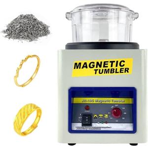 Magnetic Tumbler Jewelry Polisher 180mm 2000 RPM Finisher 7.3 inch Magnetic Polisher with Adjustable Speed for Jewelry (JH185)