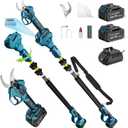 1.6" 2-in-1 Electric Pruning Shears Cordless with 2x4.0Ah Batteries