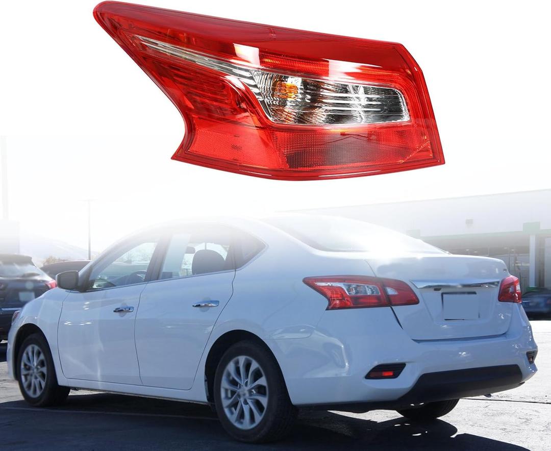 Rear LeftTail Light Assembly Replacement for 2016-2018 Sentra NI2804108 Outer Driver Side
