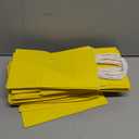 SUNCOLOR 25 Pack Yellow Gift Bags with Handles  8x4.5x10 Medium Bags for Shopping, Retail, DIY, Wedding, Party Favors & Special Occasions