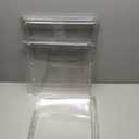 Extra Large 17.7" x 13" x 13" Clear Stackable Storage Bins, Magnetic Lid