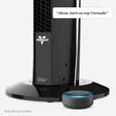 Vornado OSCR37 AE Oscillating Tower Fan and Air Circulator, Works with Alexa, Whole Room, Black, A Certified for Humans Device
