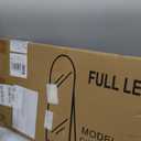 Arched Full Length Mirror, 56"x15" Standing Body Mirror for Wall, Gold
