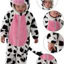 Spooktacular Creations Halloween Baby Cow Costume, Toddler Cow Jumpsuit (12-18months)