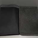 Cat Litter Box Mat: 36"x 30" Waterproof Kitty Cat Litter Trapping Mat, Easy-clean Double-layer Scatter Control Pad Rug (Grey)