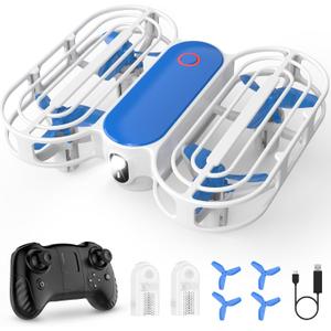 Drone for Kids, Drone with Altitude-Hold, 3D Flip, Circle Fly, Self-Rotation, Headless Mode, 3 Speed Modes, Palm Take-Off, One-Click Landing, Drone for Kids 14+, Beginners, Indoor