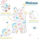 Baby Boy Sleeveless Rompers - 100% Cotton, Breathable & Skin-Friendly for Spring & Summer Home Play Etc.