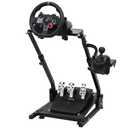 CXRCY Racing Wheel Stand Height Adjustable & Foldable Steering Wheel Stand Compatible with Logitech G920 G29 G27 G25 Gaming Cockpit (Wheel and Pedals Not Included) (Black)