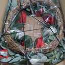 Cemetery Wreaths Decoration - Headstone Wreaths with Rose Camellia Daisy for Graves on 30 inch Tall Easel Stand, Spring Wreath for Front Door Decoration