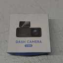 Dash Cam 1296P Front Dashcam, V300 WiFi Dash Camera for Cars with App, Night Vision, Mini Hidden Single Car Camera, Loop Recording, 24H Parking Mode, Support 256GB Max, Black