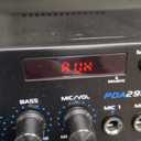 Pyle 200W Wireless Bluetooth Stereo Power Amplifier - Dual Channel Audio Receiver with RCA - USB - SD - MIC IN - FM Radio - AUX Input - Remote Control for Home Theater & Studio Use - PDA29BU