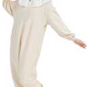 AMAMHAHAVA Mushroom Onesie Adult Halloween Mushroom Costume Fun and Cozy One-Piece Pajamas for Women and Men, XL