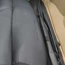 Coverado Car Seat Covers Full Set, Premium Nappa Leather Seat Covers for Car, Waterproof Car Seat Protector with Lumbar Support, Automotive Seat Covers Universal Fit for Most Cars SUV Truck(Black)