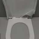 elongated U Toilet Seat Soft Close Quick Release White PP Seat