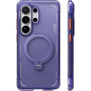 TORRAS Ostand Q3 Air for Samsung Galaxy S26 Ultra Case with 360 Magnetic Stand, Fit for MagSafe, Airbag Cushion, Mil-Grade Drop Tested, Shockproof Phone Case for S26 Ultra 6.9", Violet Surge