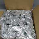 LELEE Artificial Rose Flowers Head with Stem - 108pcs Silver Artificial Flowers Rose Bulk - Silk Rose Fake Flower for Wedding Bouquet Party Home Decor DIY Baby Shower Centerpieces Tables Decoration