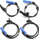 4pcs ALS436 ALS464 ALS438 ABS Wheel Speed Sensor Front Rear Left Right for BMW 325Ci 325i 330Ci 330i M3 2001-2006 Replace OE 34526752681 34526752682 34526752683