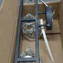 3 Lights Bathroom Vanity Light, Crystal Bathroom Light Fixture Over Mirror, Matte Black & Crystal Rotateable Indoor Wall Lights | Chrome Glass Modern Lampshade for Sink, Mirror & Foyer Corridor